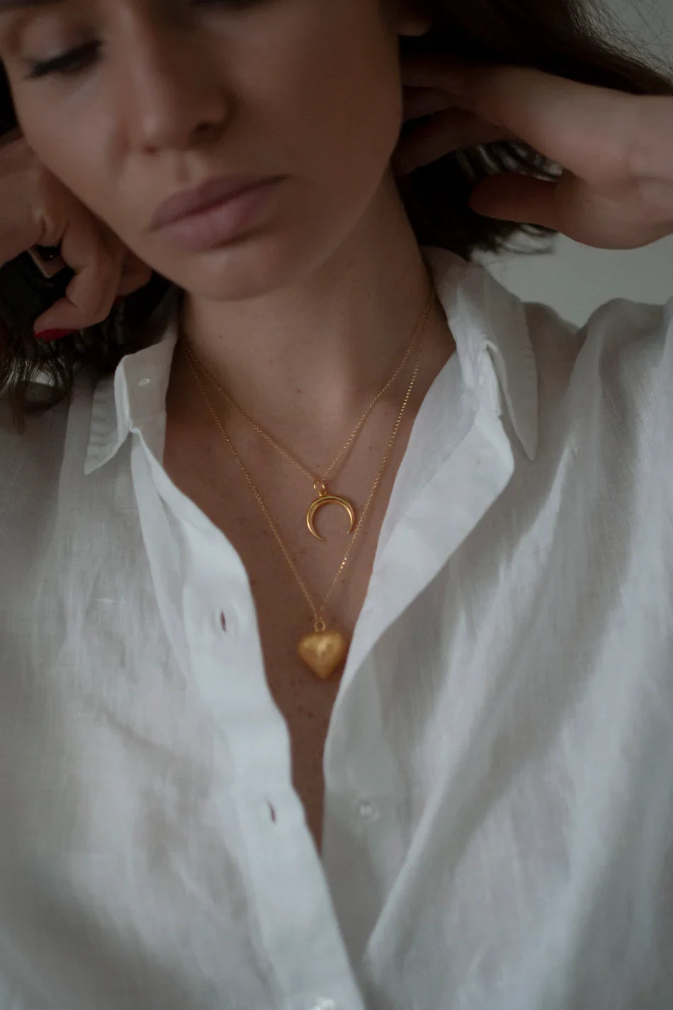 Media Luna Necklace - 316L Stainless Steel