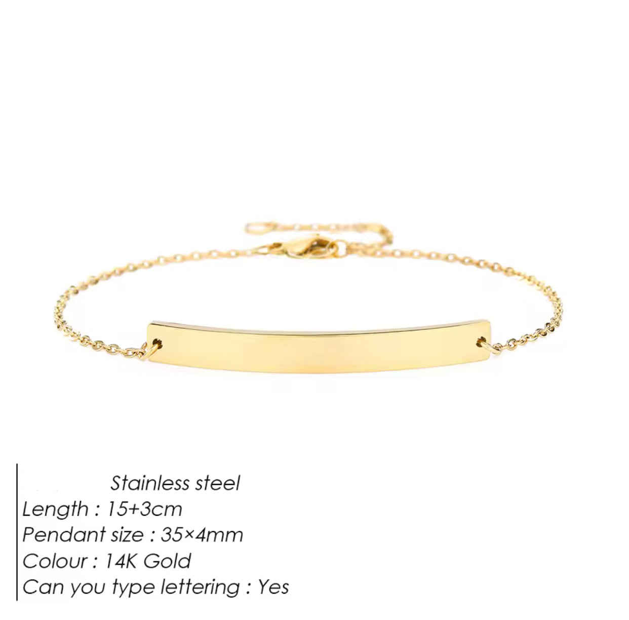 Engraving Bracelet - Stainless Steel 316L