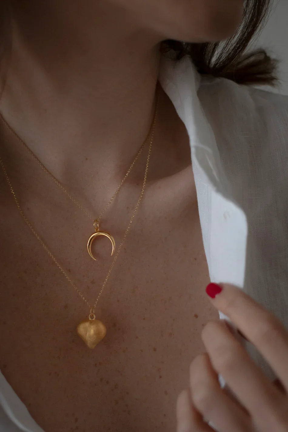 Media Luna Necklace - 316L Stainless Steel