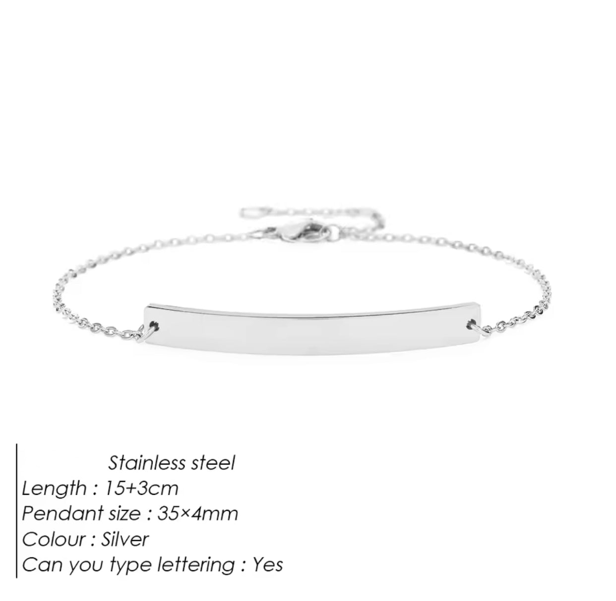 Engraving Bracelet - Stainless Steel 316L