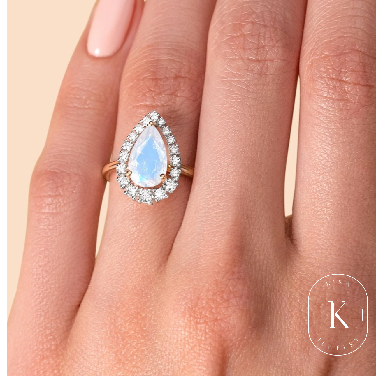 Eva - Moonstone & Zircon