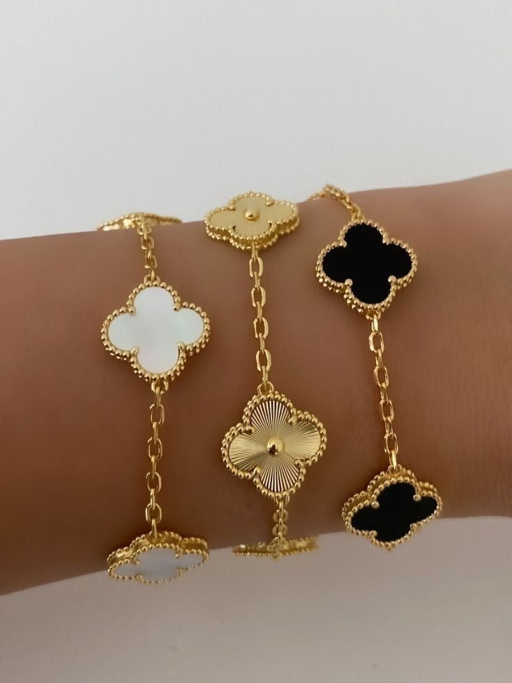 Trébol Bracelet Doble Cara -316L Stainless Steel