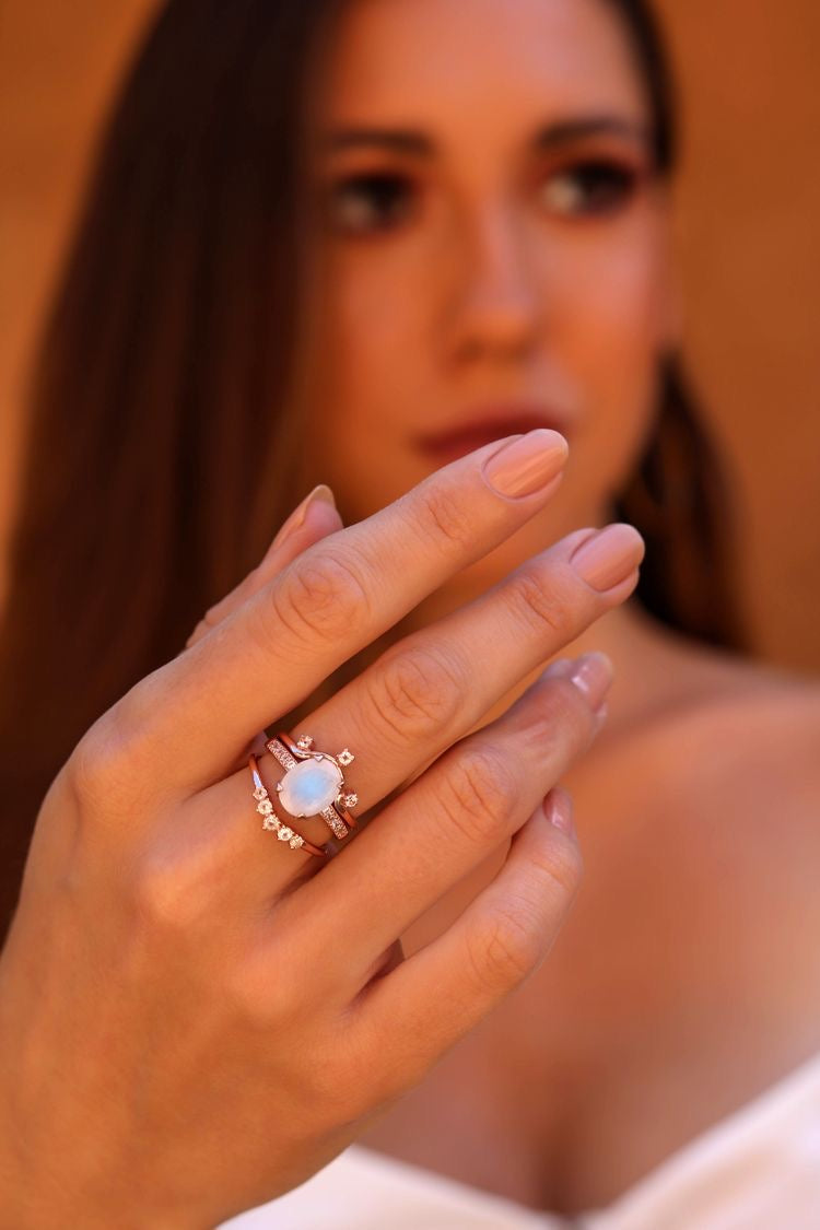 Moonstone Rings