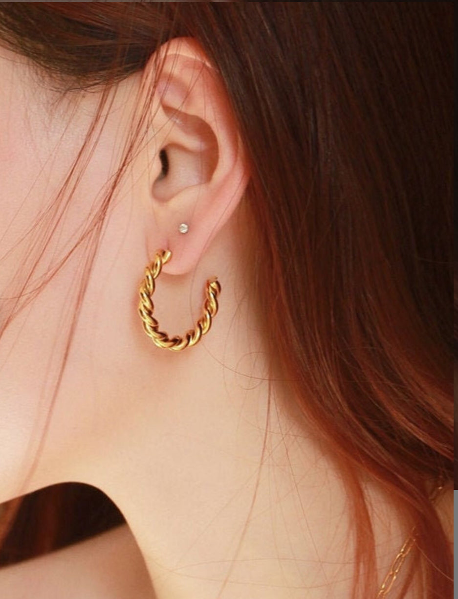 Iris Hoops - 316L Stainless Steel