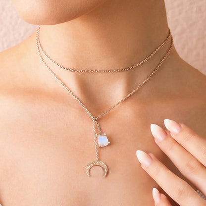 Moonstone Necklace - Ada Crystal