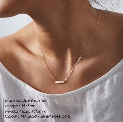 Engraving Necklace- Stainless Steel 316L