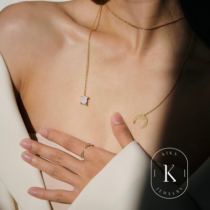 Moonstone Necklace - Ada Crystal