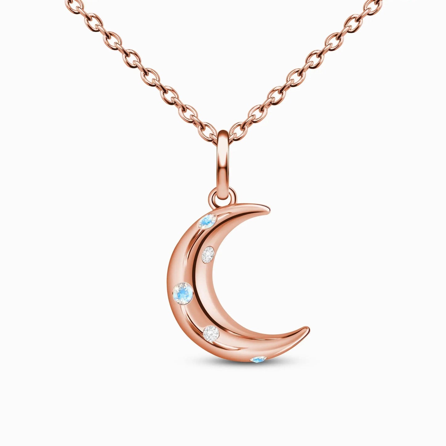 Synthetic Moonstone Necklace - Glow