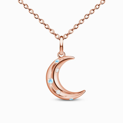 Synthetic Moonstone Necklace - Glow